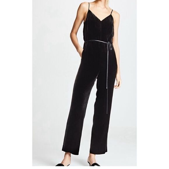 Rag & Bone JAMIE VELVET JUMPSUIT Size 6 - Picture 1 of 10